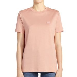 acne studio peach pink Basic T shirt